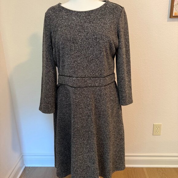 Talbots Fit and Flare Soft Tweed Dress - Picture 1 of 5
